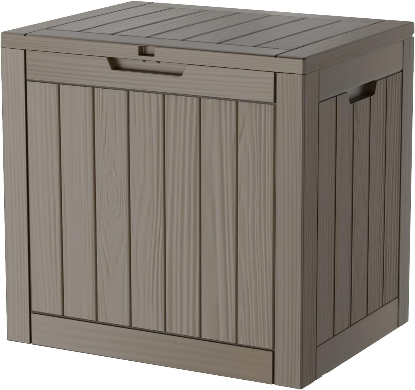 TARKARI 320 Gallon Lockable Resin Deck Box, Waterproof & UV-Resistant Outdoor Storage Box for Outdoor Cushion Storage, Garden Tools & Pool Accessories Storage, Black