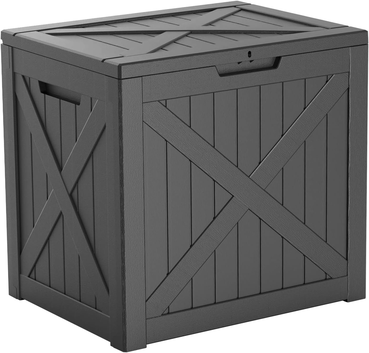 Outdoor Storage Box with Wheels – 75 Gallon Mobile Waterproof Resin Deck Box, Lockable Storage for Patio Cushions, Garden Tools, Pool Accessories – UV-Resistant Storage Bench for Backyard & Deck