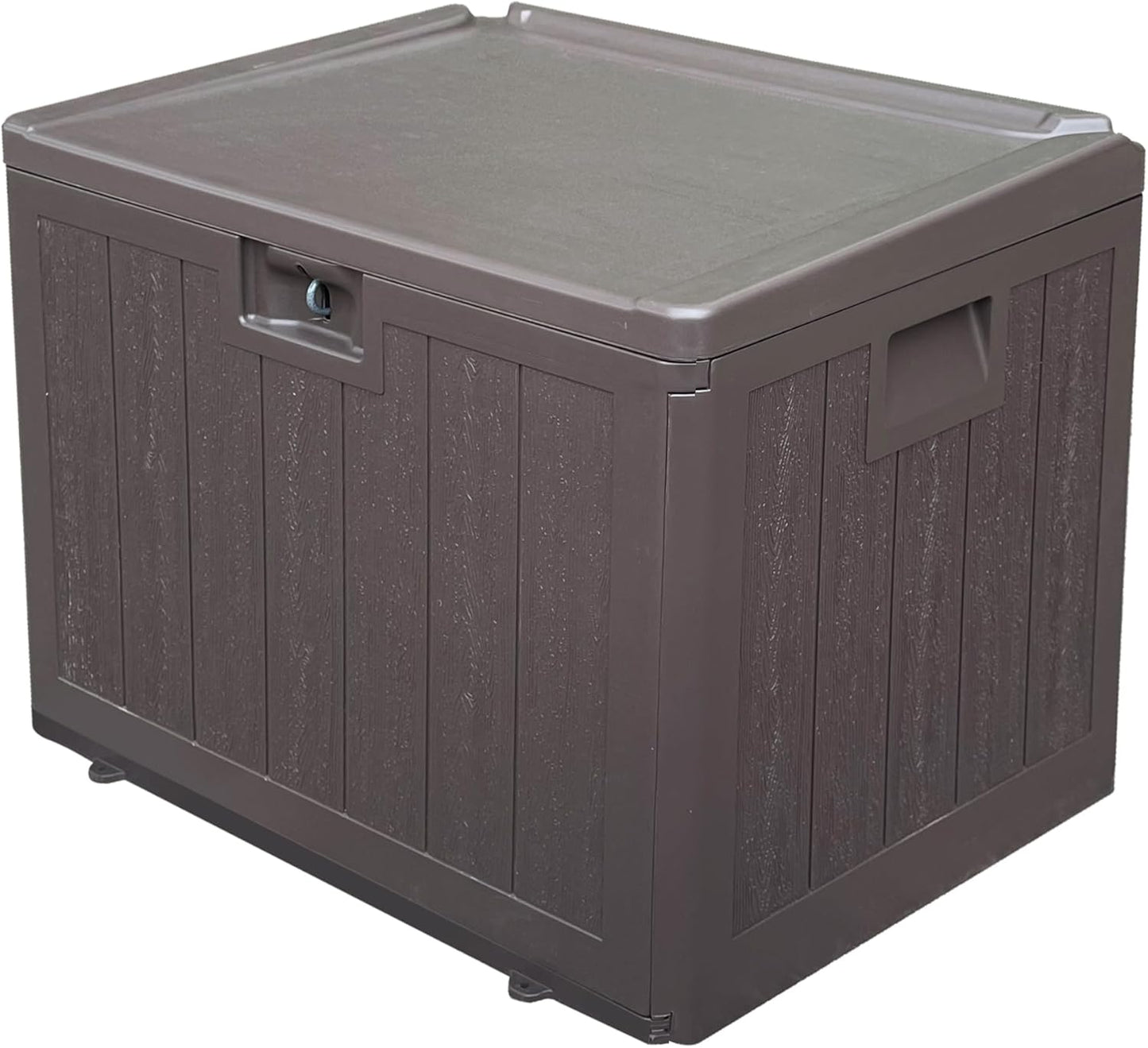 150 Gallon Outdoor Storage Box Waterproof Lockable Resin Deck Box Large, Patio Storage Bin for Pool Accessories Cushion Furniture, Garden Tools, UV-Resistant Outside Delivery Black